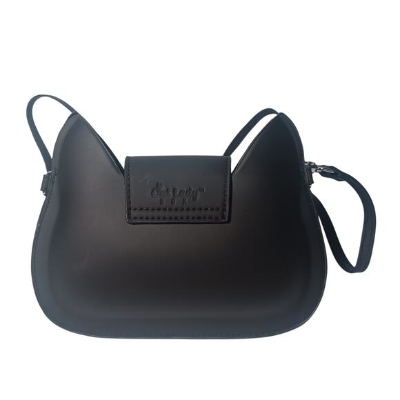 Cat Lady Box Black Cat Ear Purse Crossbody Shoulder Bag - Picture 2 of 6